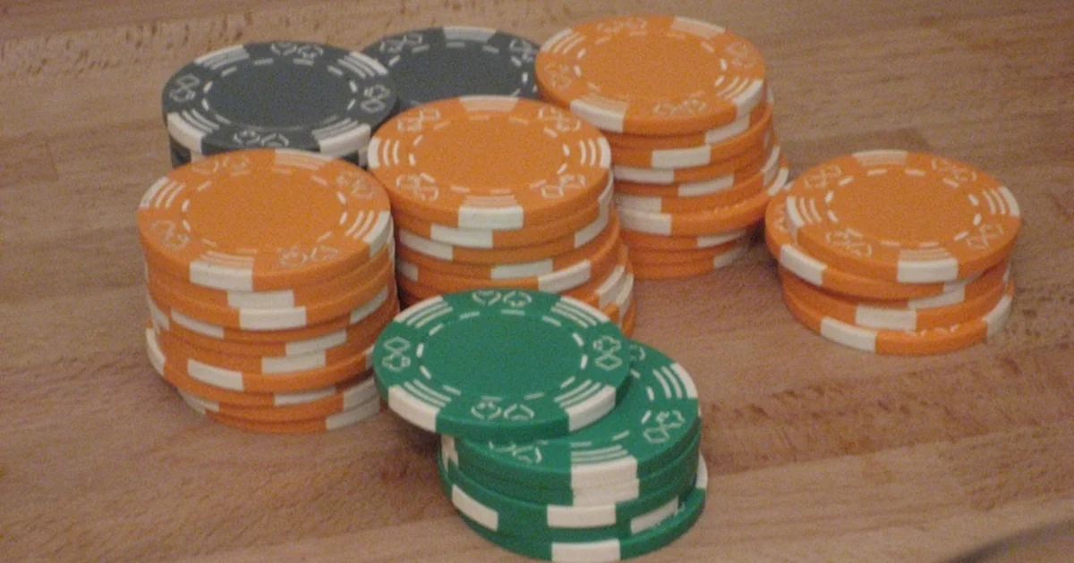 My stack, before I lost all my money.